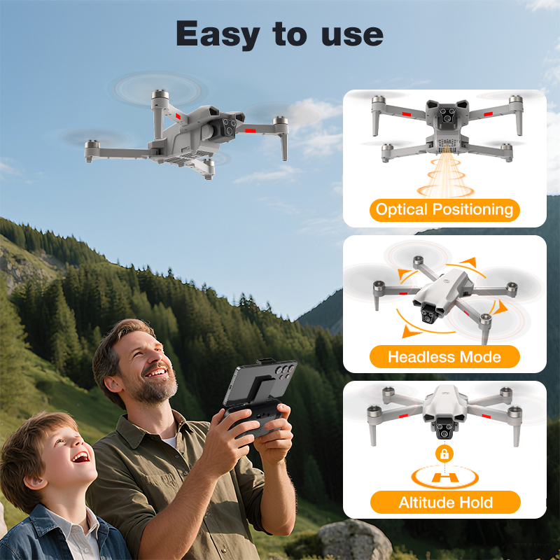 طائرة بدون طيار L017 Pro جديدة - مراجعة Drone Gimbal 2 Axis وسعره