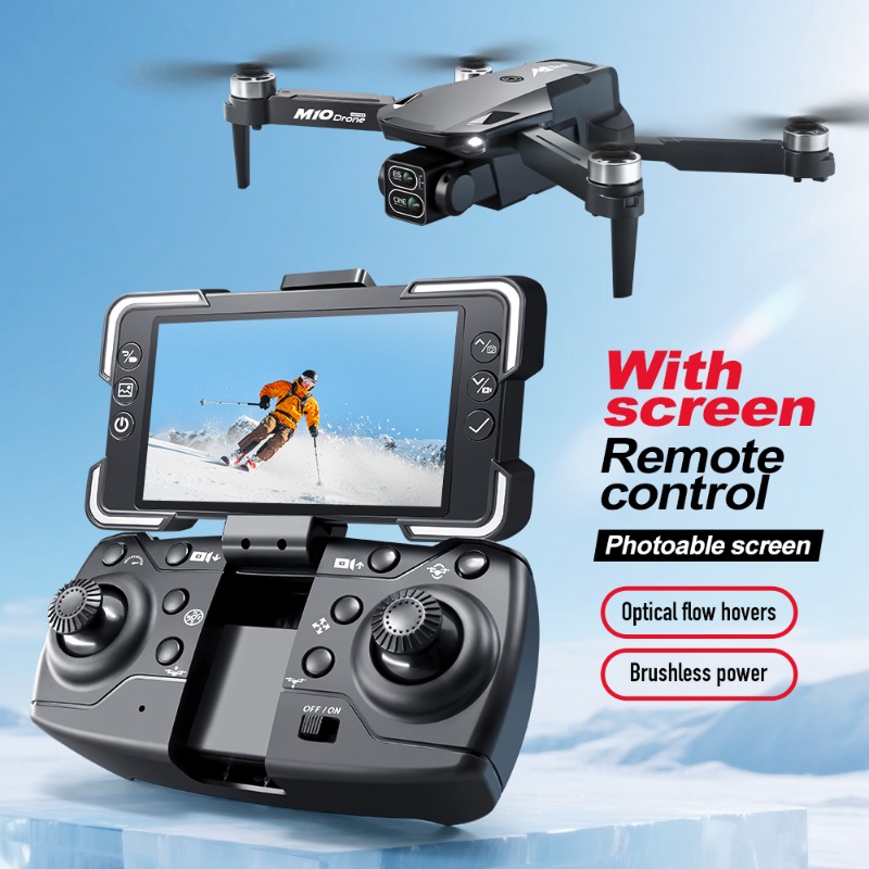 طائرة بدون طيار M10 مع كاميرا  - مراجعة Drone Gimbal 2 Axis وسعره